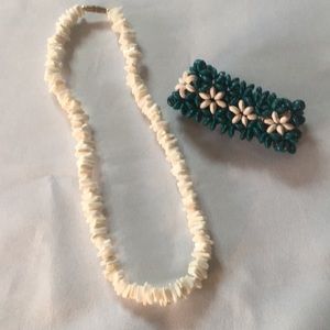 Shell Necklace and bracelet